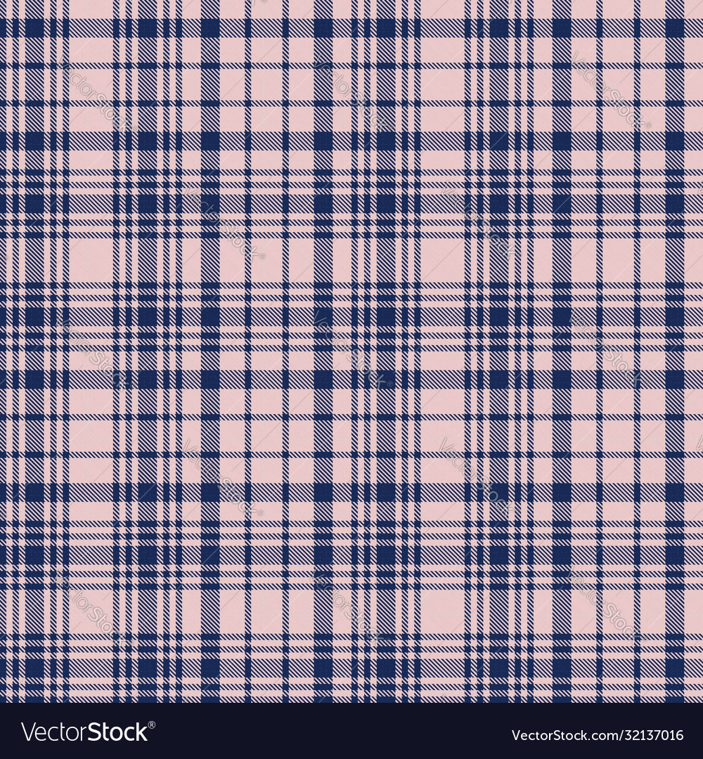 Pink navy glen plaid textured seamless pattern