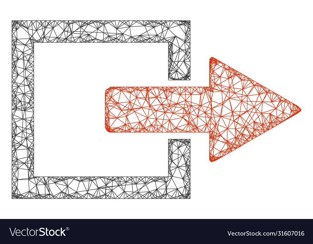 Web network export arrow icon vector image Web network export arrow icon
