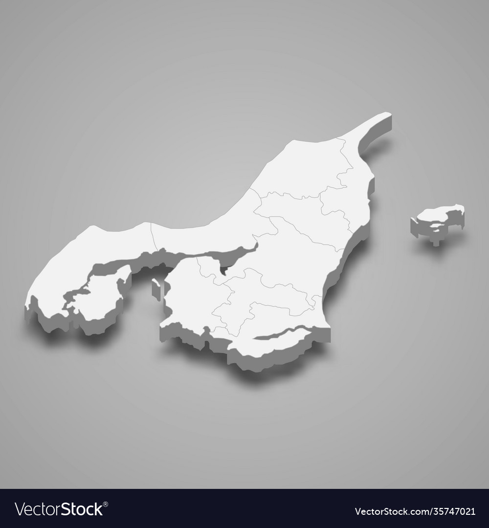 3d isometric map nordjylland is a region