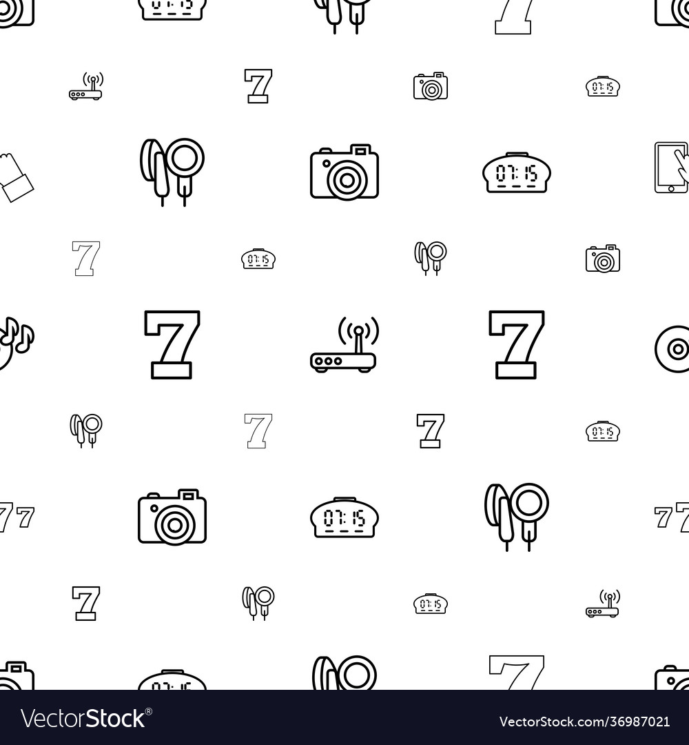 Digitale Icons Muster nahtlos weiß Hintergrund