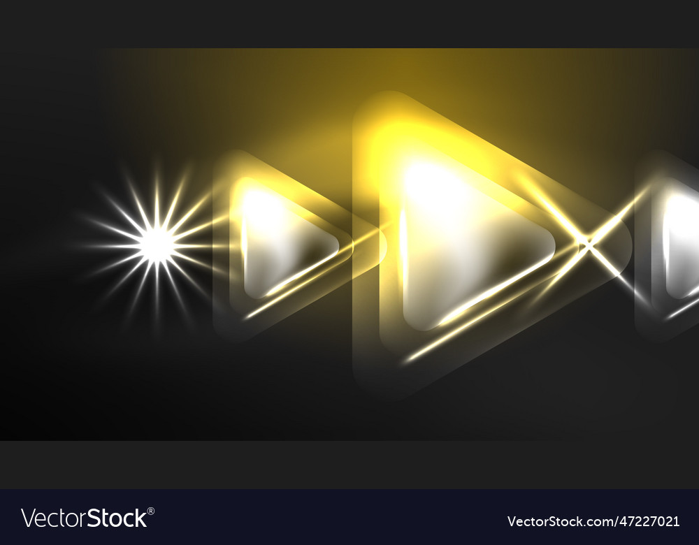 Digital neon abstract background triangles vector image Digital neon abstract background triangles