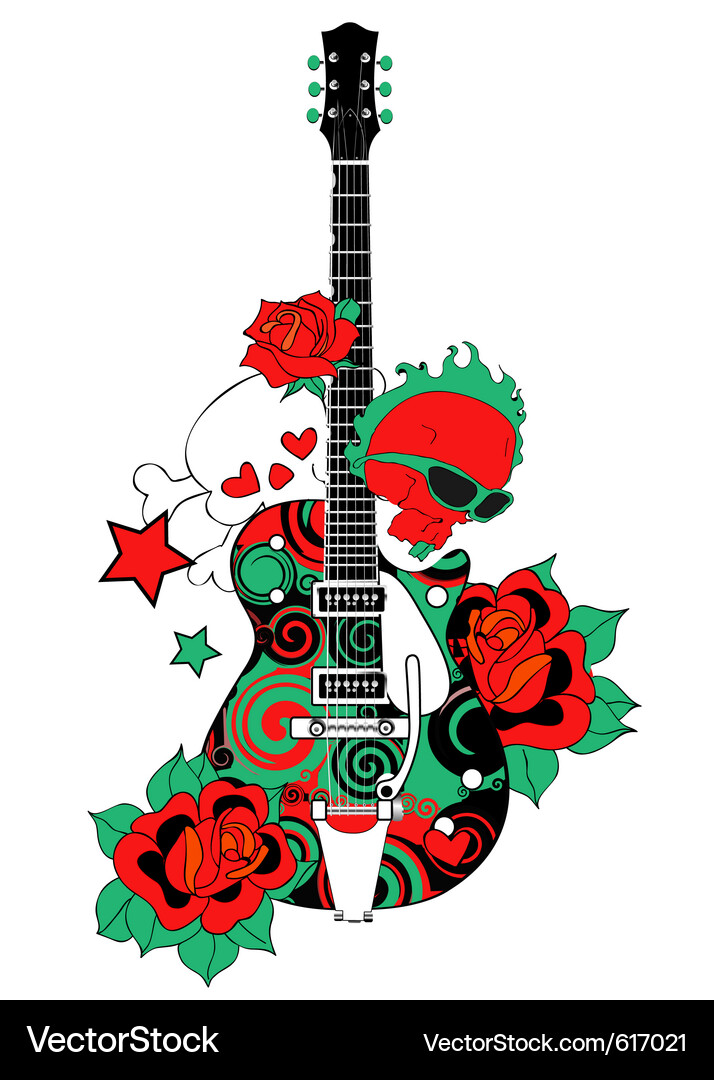 Guitar Royalty Free Vector Image - VectorStock