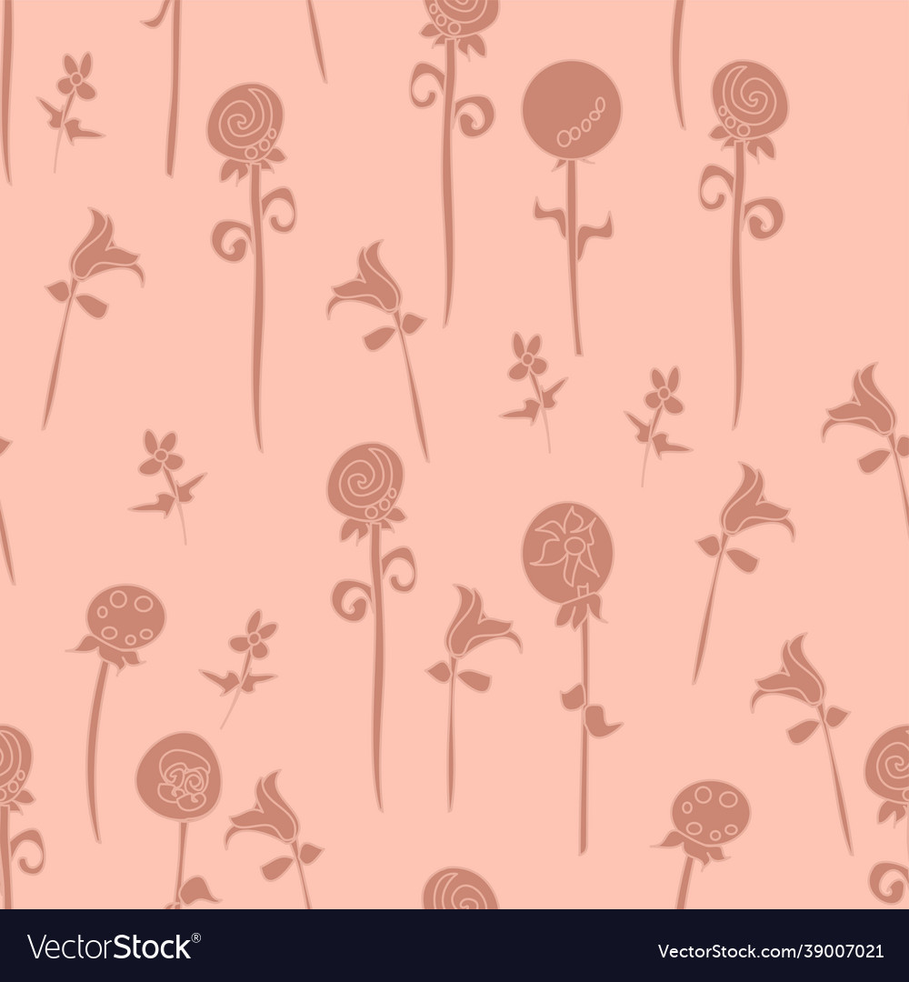 Simple floral repeat pattern texture