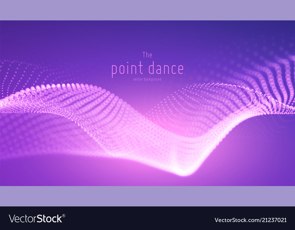 Violet Particle Wave Abstract