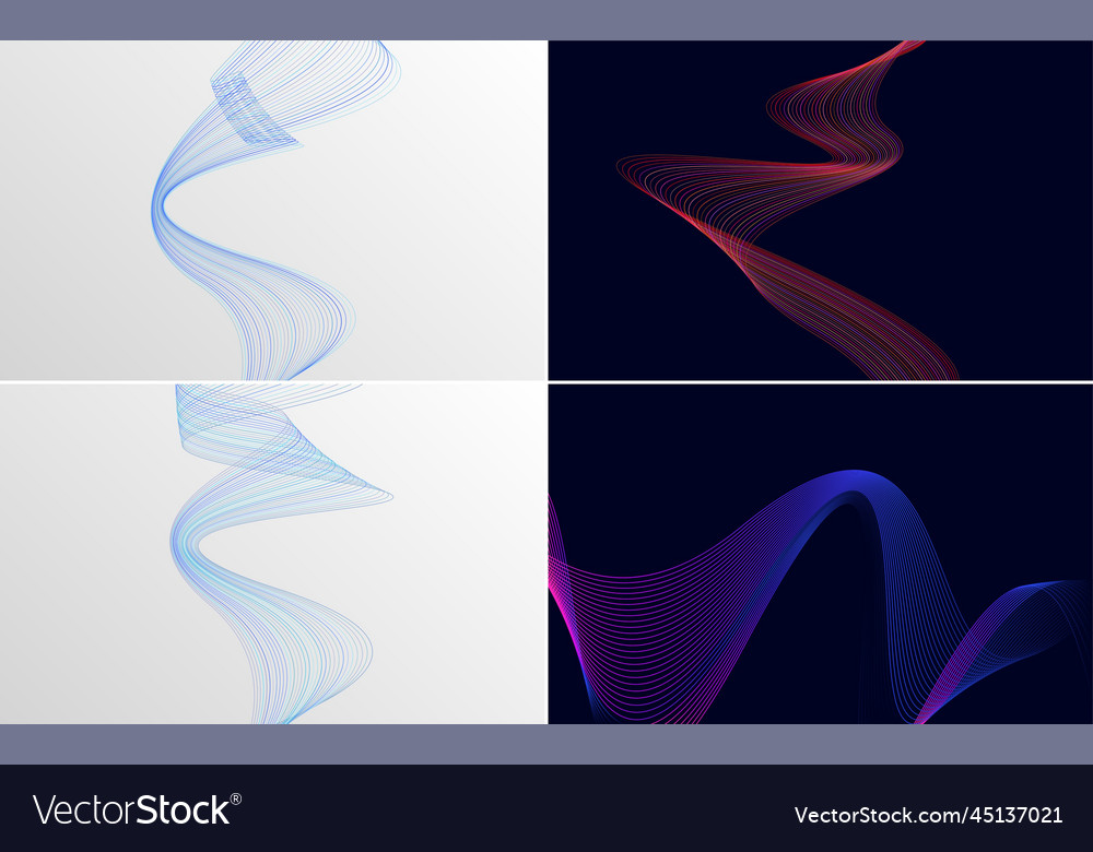 Wave curve abstract backgrounds for a unique