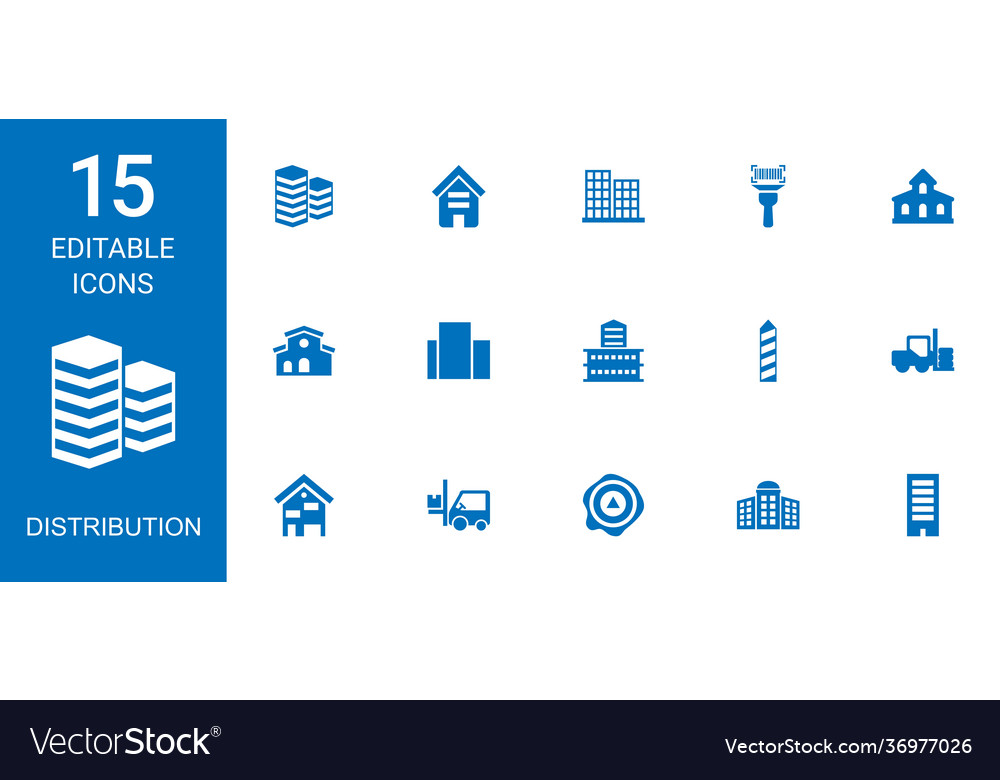 15 distribution icons