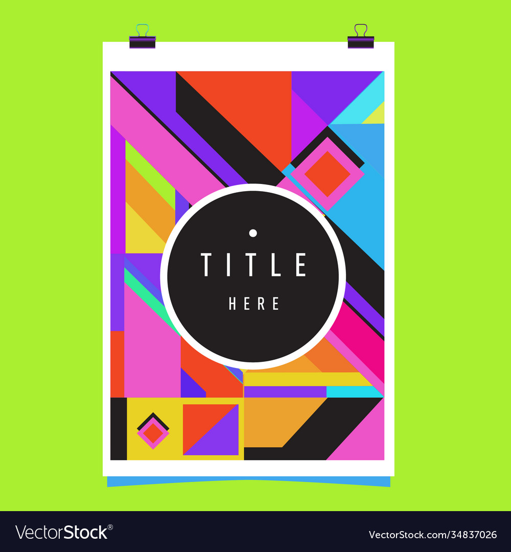 Abstract colorful geometric pattern background Vector Image Abstract colorful geometric pattern background