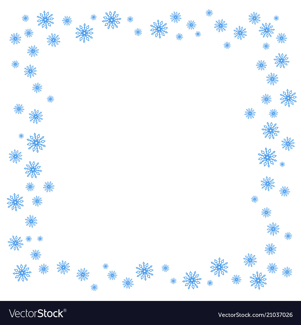 Christmas Snowflake Border
