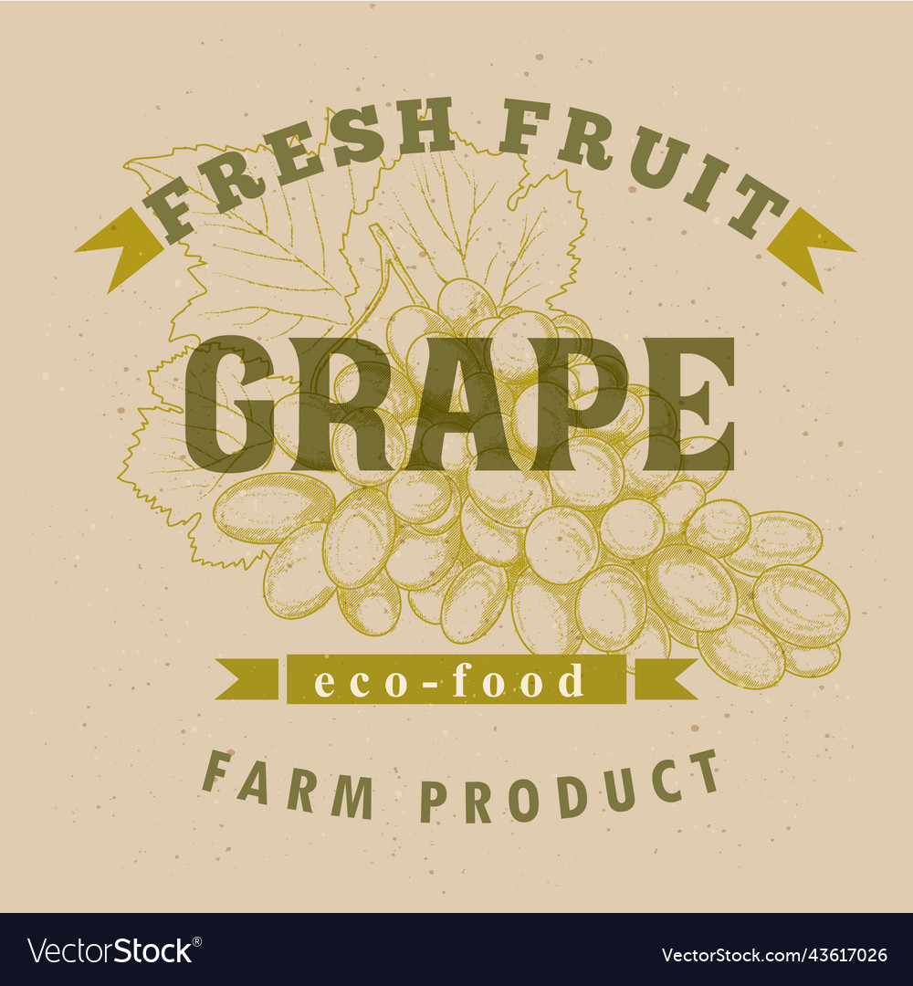 Grape label design