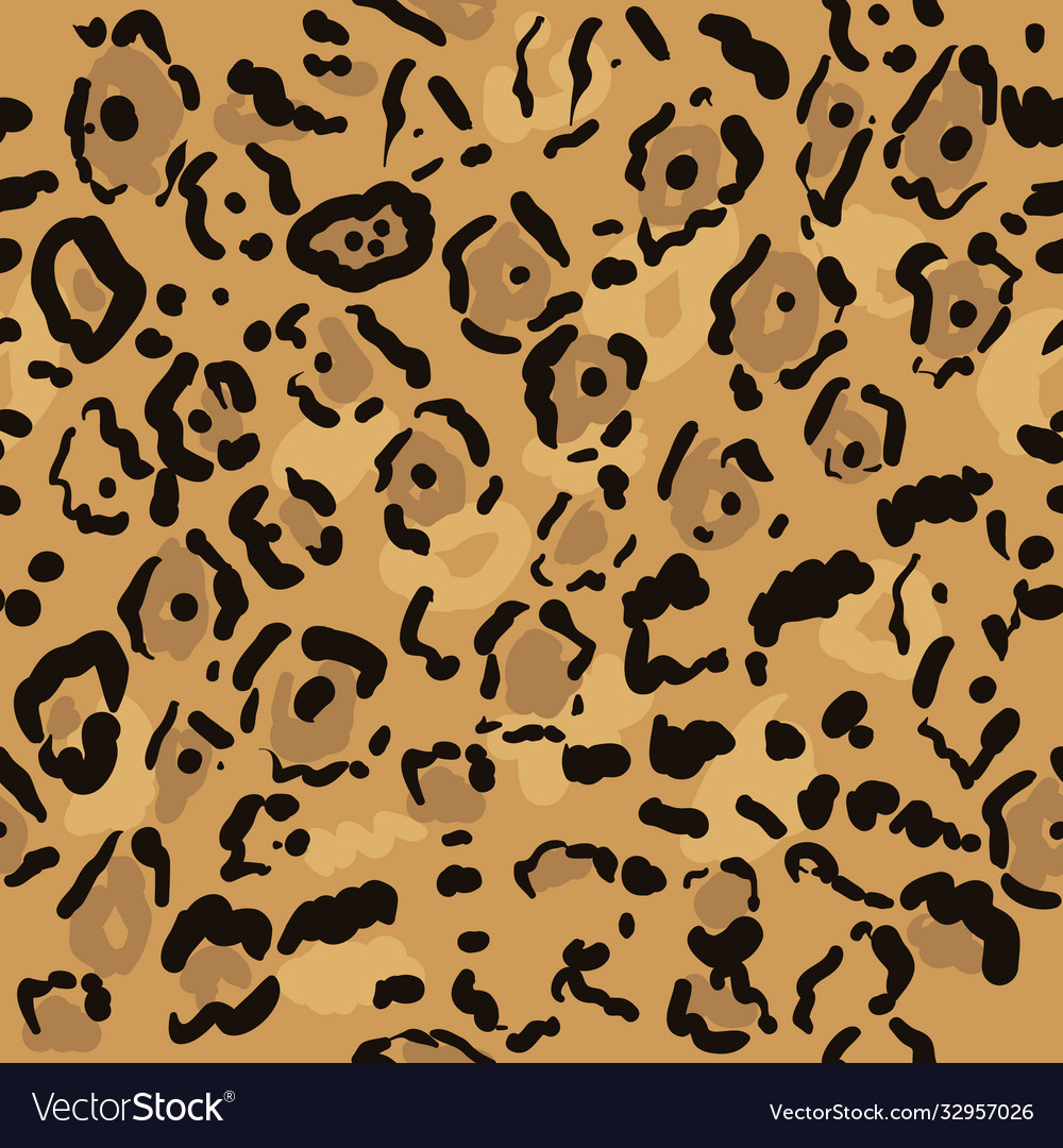Leopard spotted texture seamless pattern
