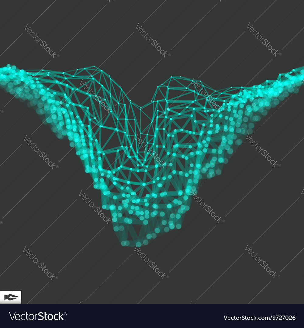 Network abstract background 3d technology
