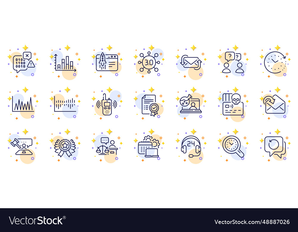 Outline set of teamwork questions web3 and column vector image Outline set of teamwork questions web3 and column