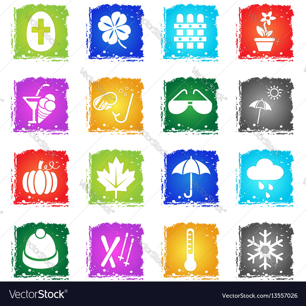 Saisons Icon Set