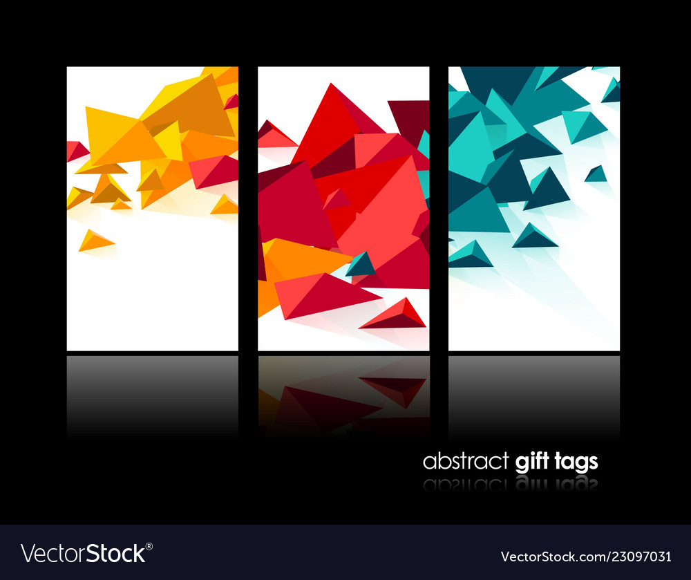 Abstract Polygon Banner Set