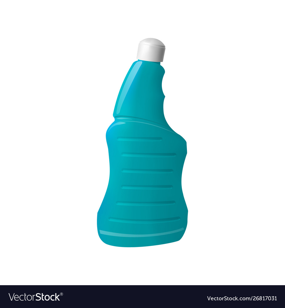 Water Bottle - Light Blue, White Cap