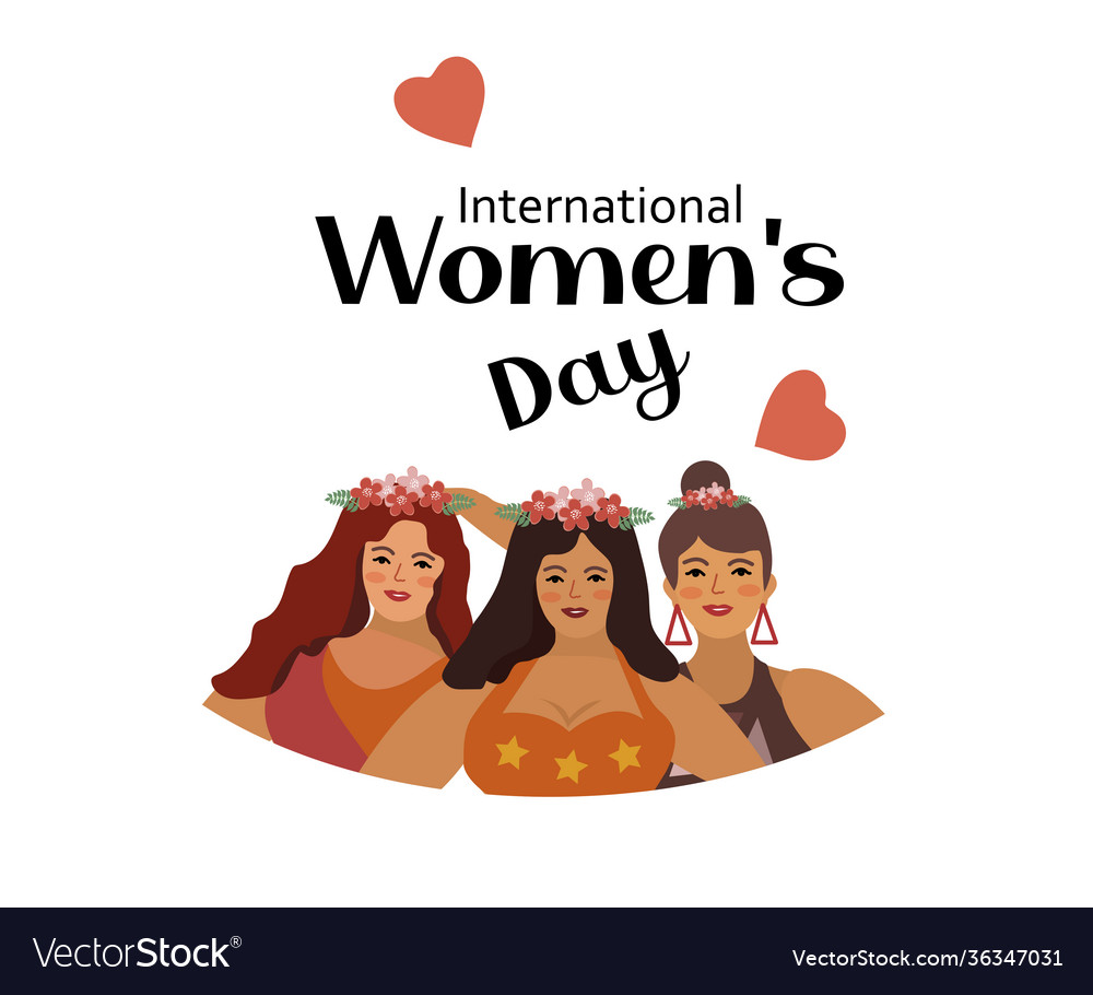 Internationale Frauen Tag 8 März feminismus weiblich Vector Image Internationale Frauen Tag 8 März feminismus weiblich