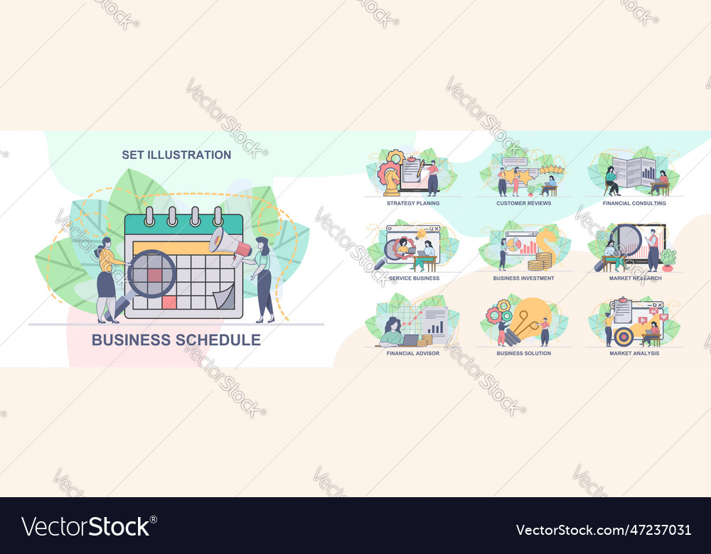 Set of web page design templates for business vector image Set of web page design templates for business