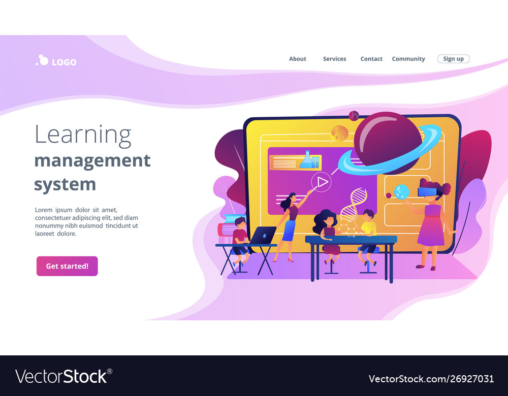 Smart spaces concept landing page