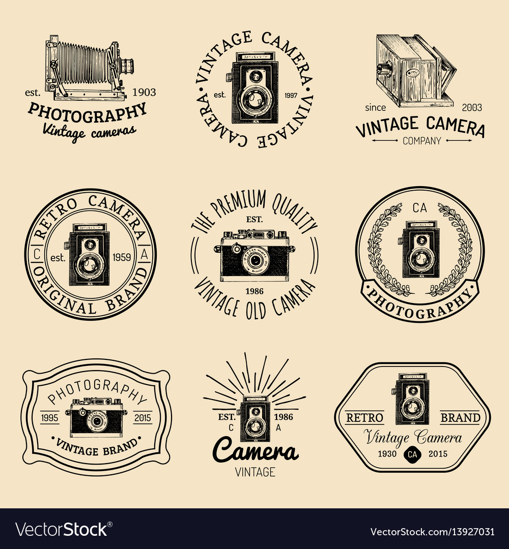 Vintage Camera Logos & Badges