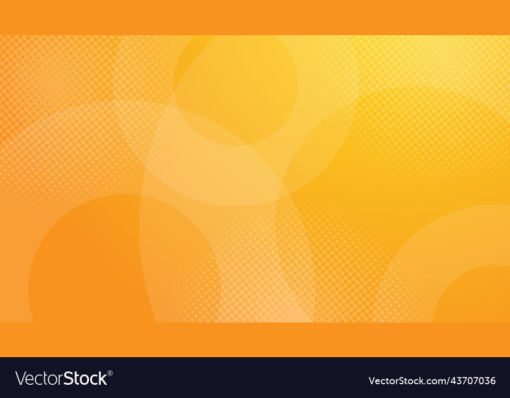 Abstract orange background with circular shapes vector image Abstract orange background with circular shapes