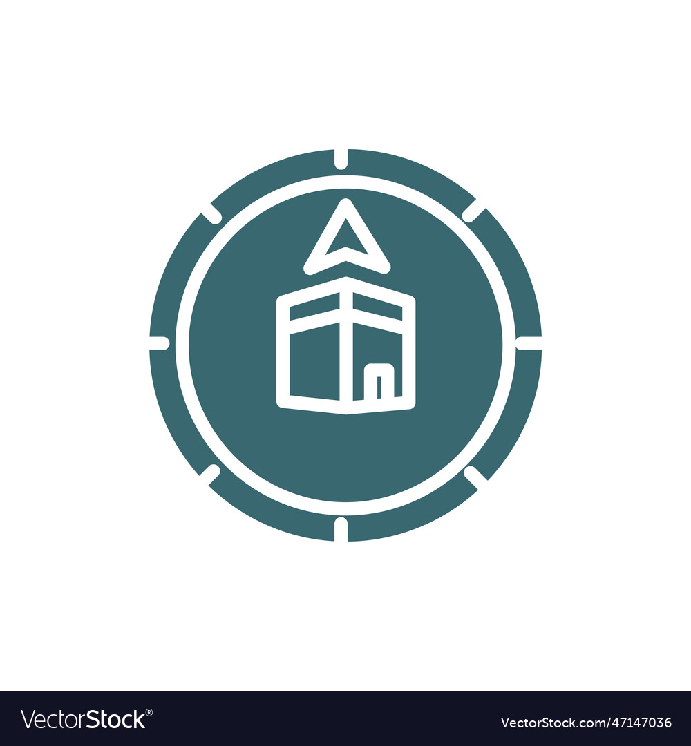 Compass icon filled from islamic
