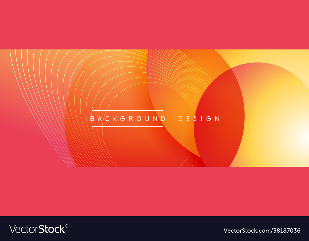 Gradient circles with shadows techno