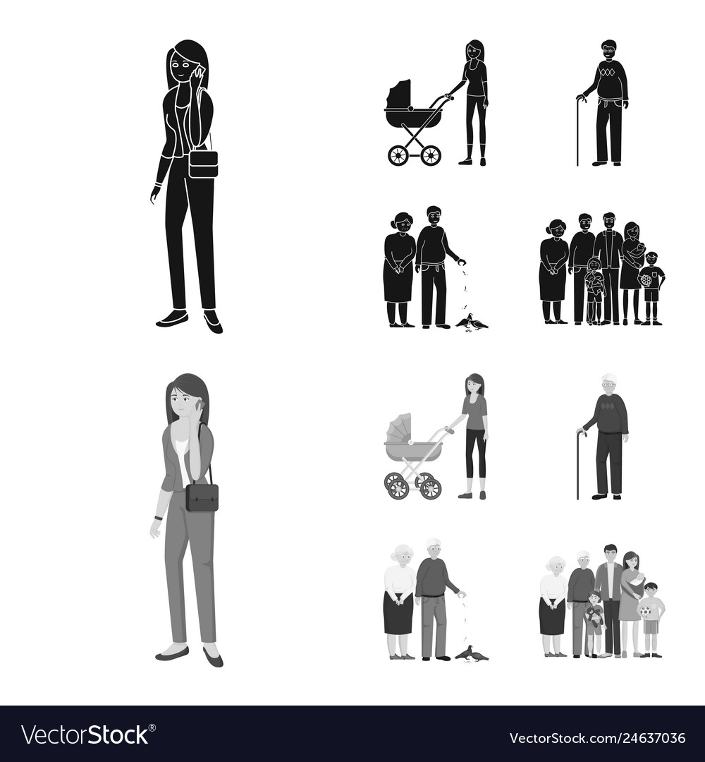 Isolated object of character and avatar symbol vector image Isolated object of character and avatar symbol