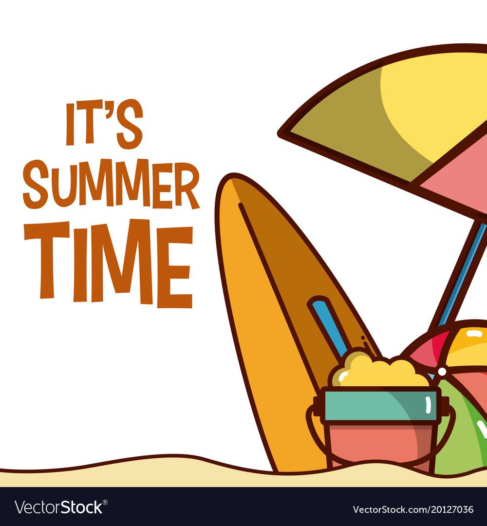 Its summer time Royalty Free Vector Image - VectorStock