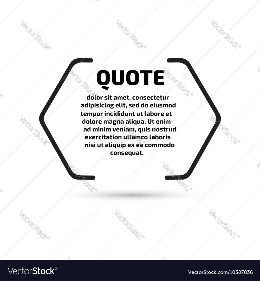 quote text bubble template set royalty free vector image