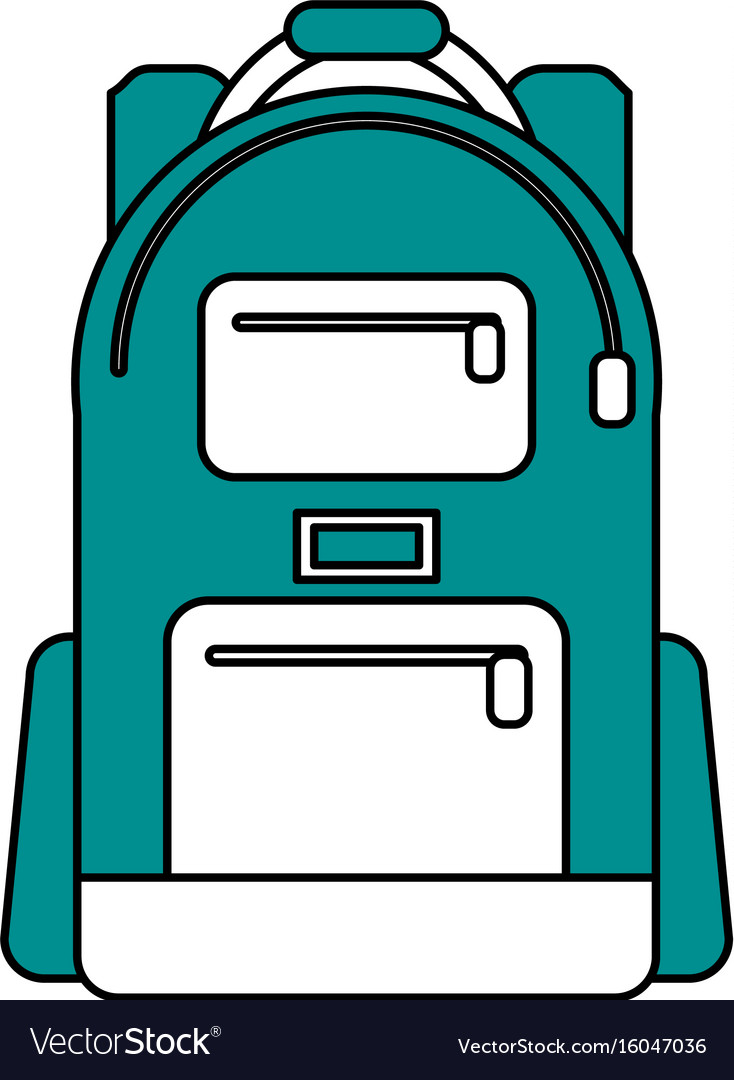 School backpack icon image Royalty Free Vector Image