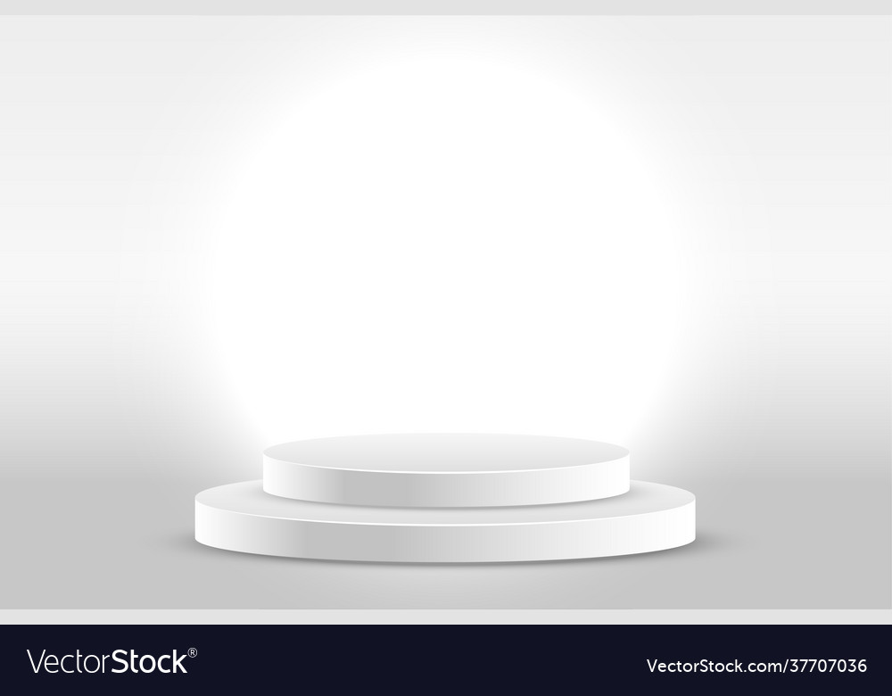 White studio background with product display