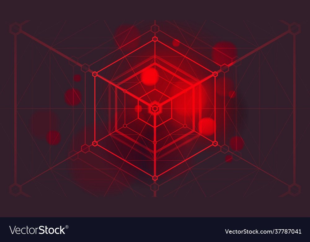 Abstract digital technology and connection Vector Image Abstract digital technology and connection