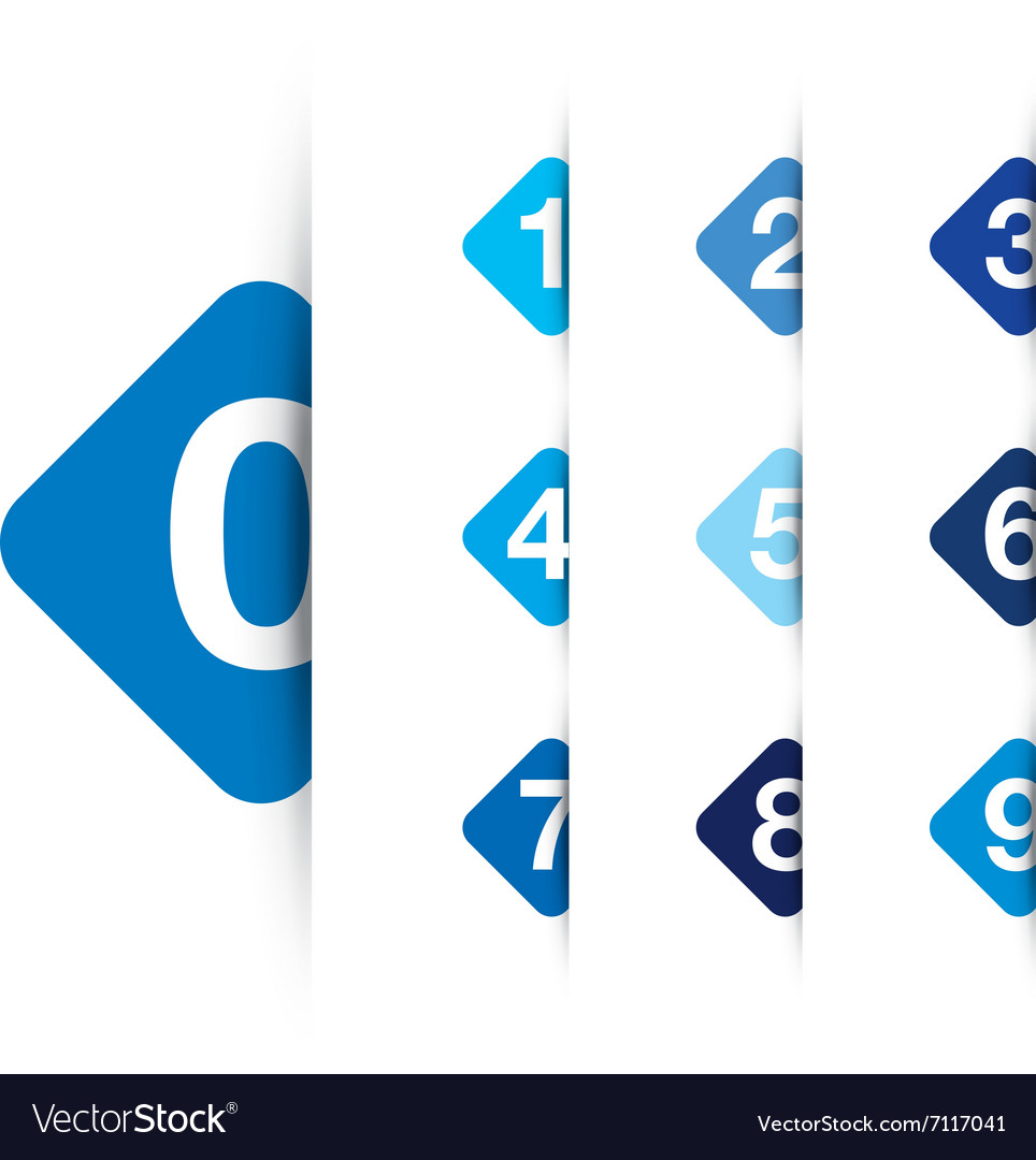 Blue option square background