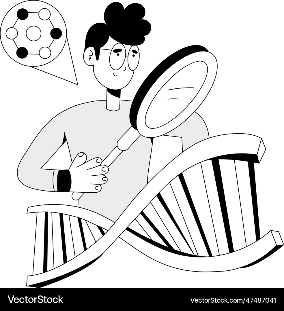 Dna research Royalty Free Vector Image - VectorStock