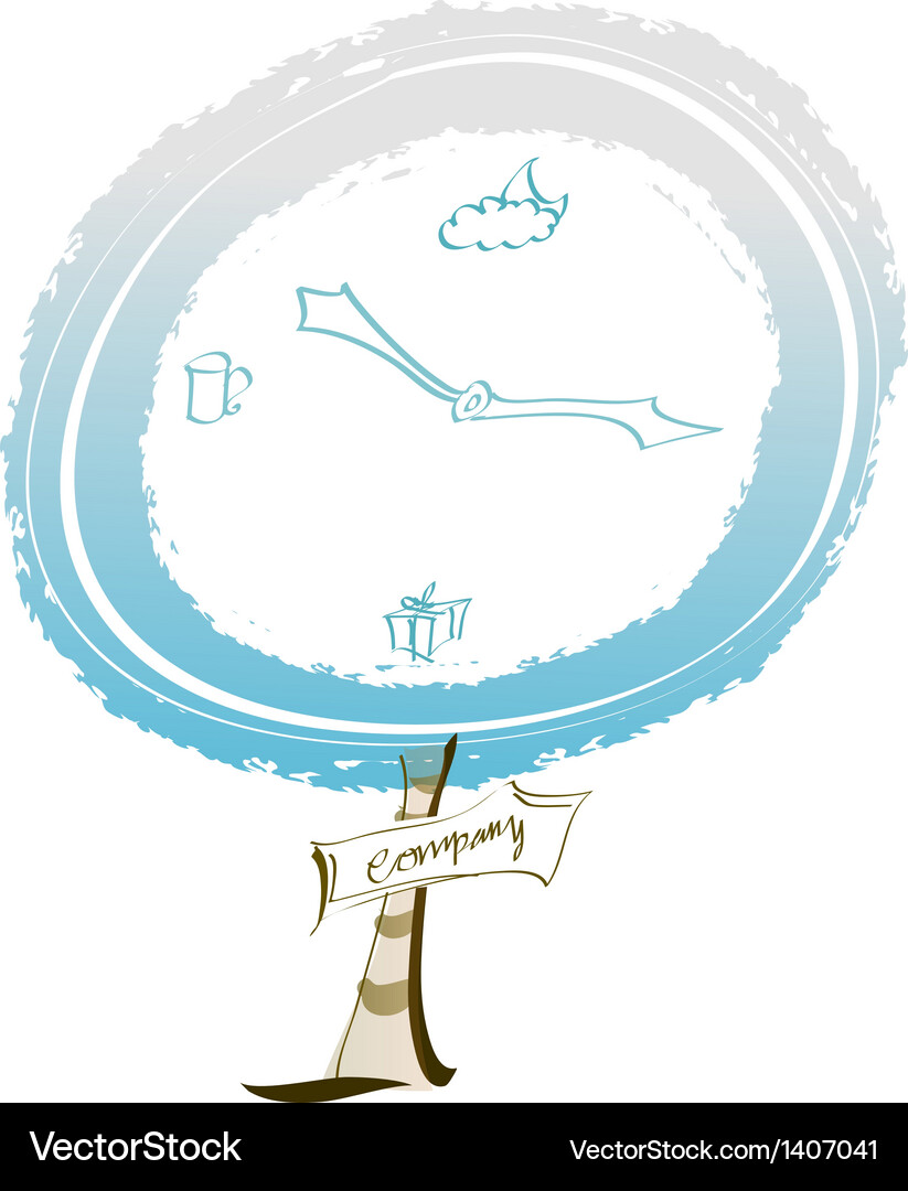 Icon clock Royalty Free Vector Image - VectorStock