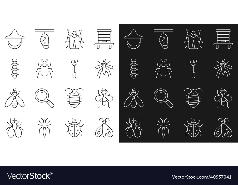 Insect and Bug Icons Set