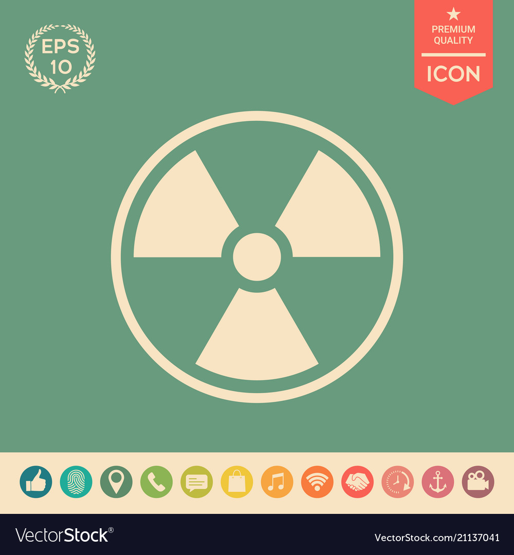 Ionizing radiation icon