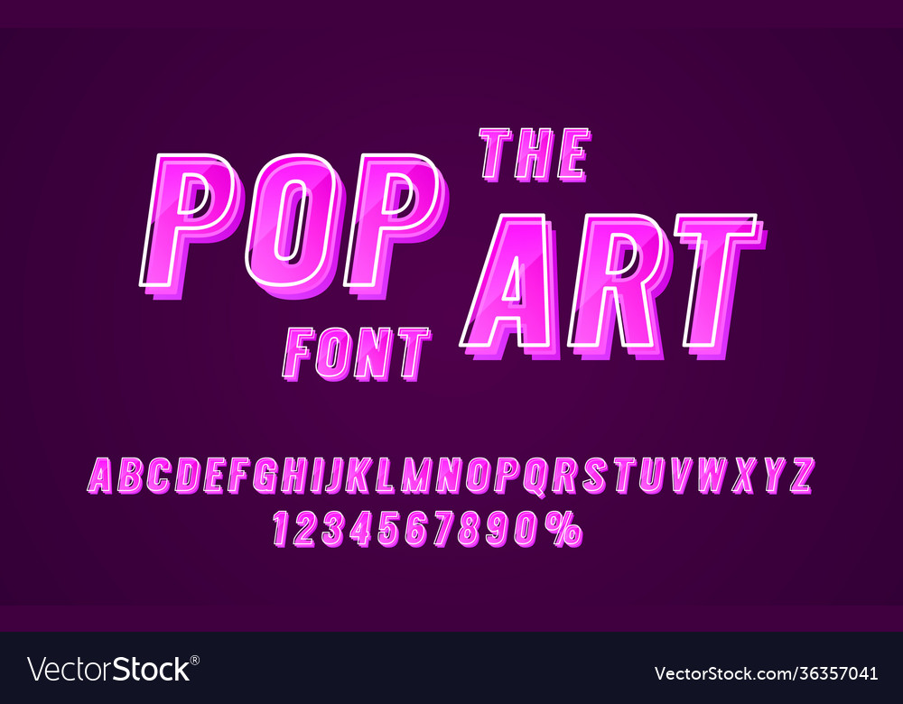 Retro Pop Art Font Collection