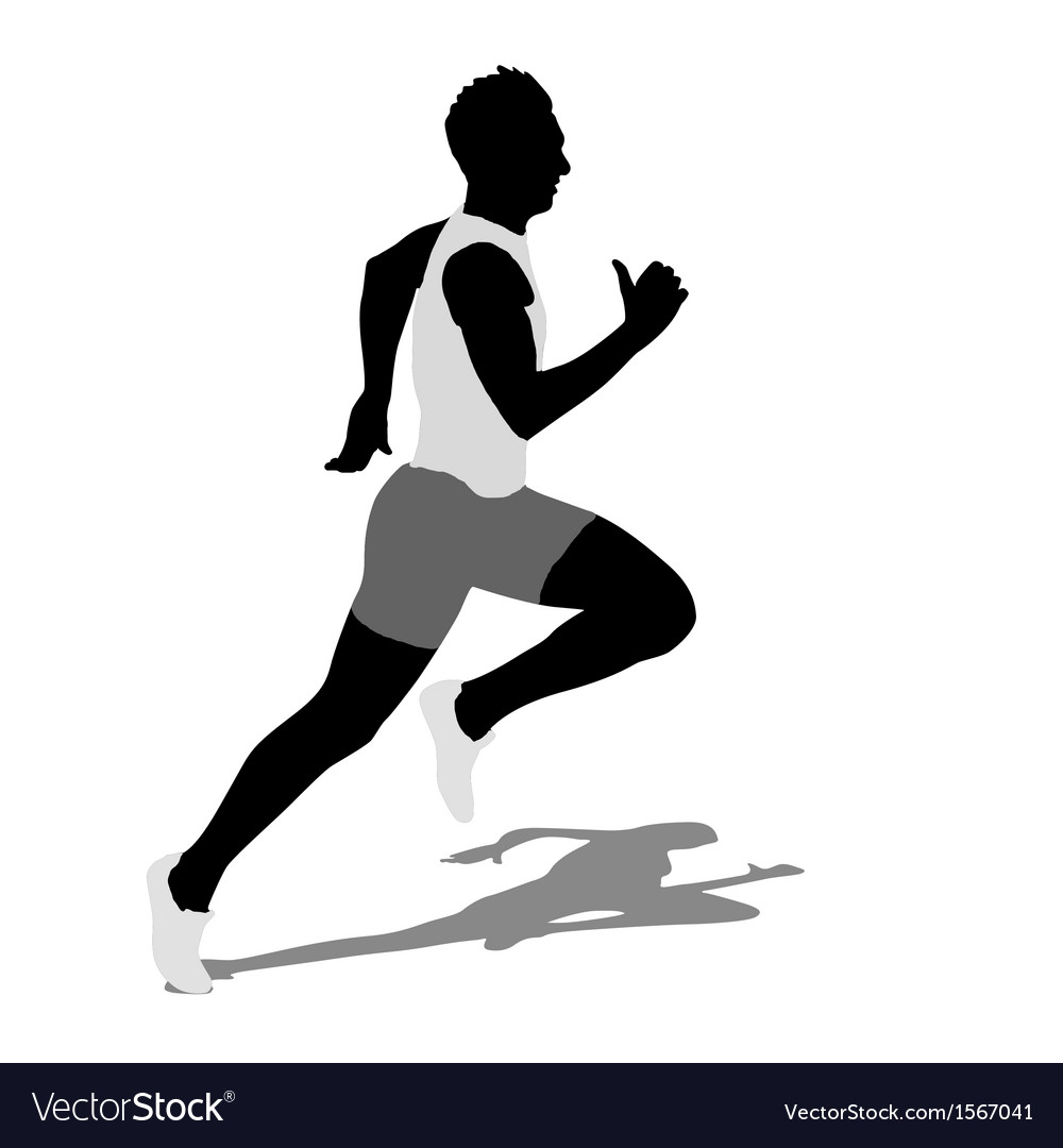 Running Silhouettes - Athletic Poses
