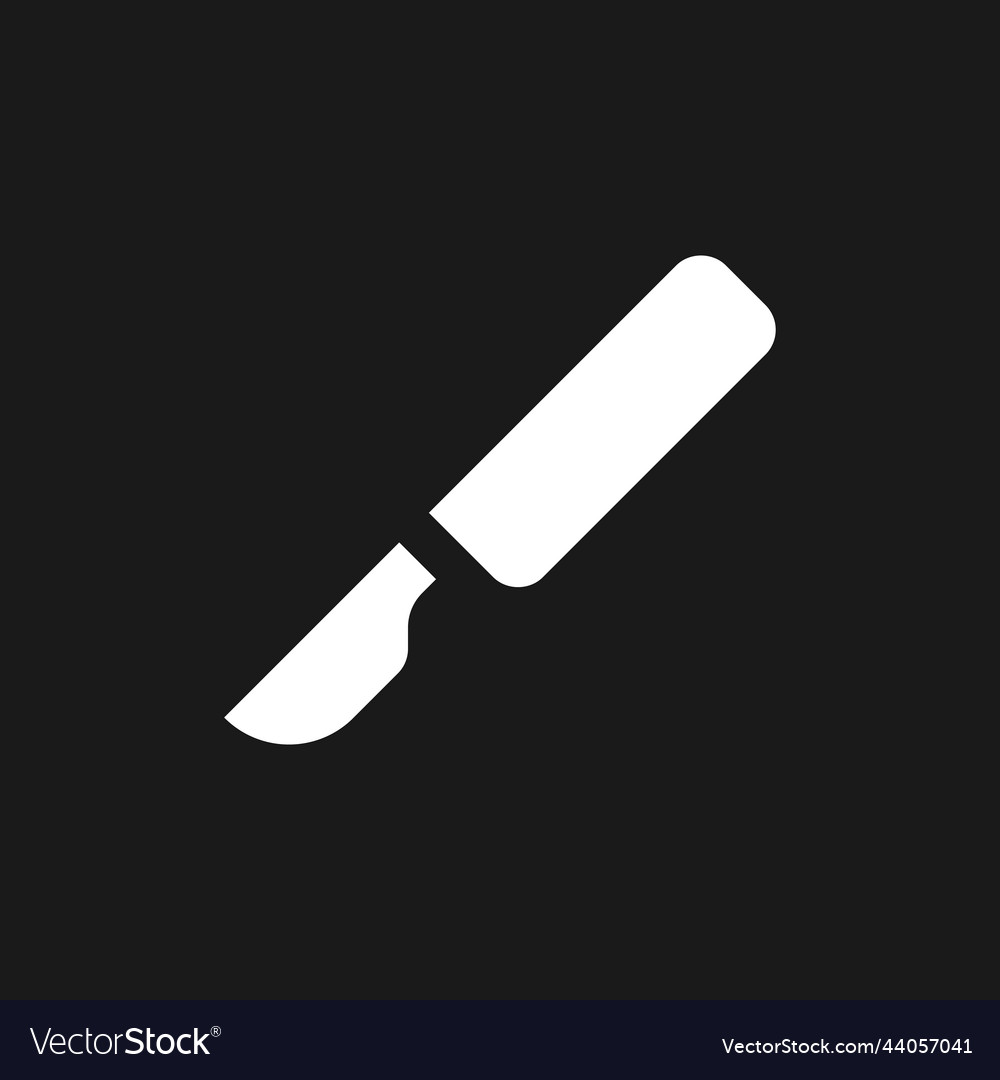 Scalpel dark mode glyph ui icon