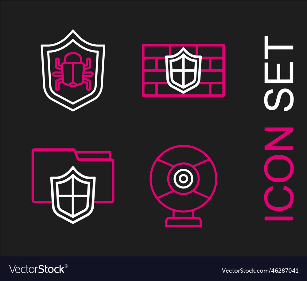 Set line security camera document folder