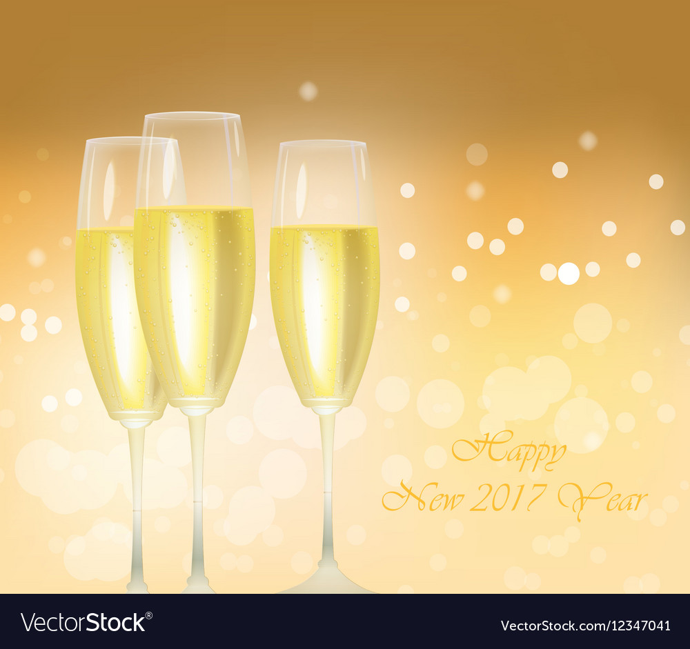 gold champagne glasses