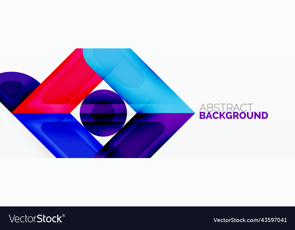 Square and circle minimal abstract background