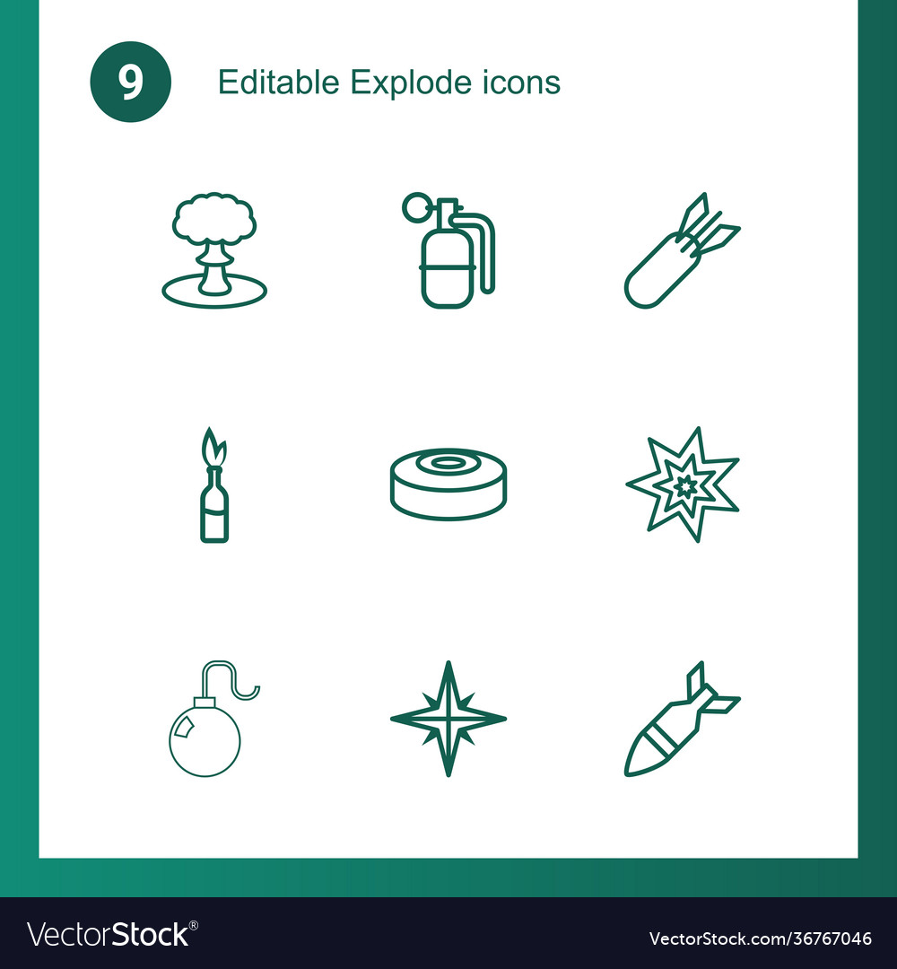 9 explode icons