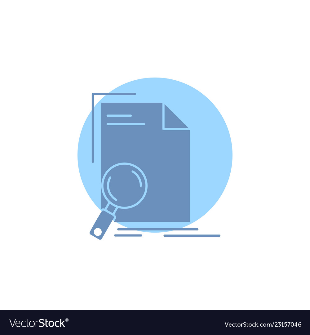 Analysis document file find page glyph icon