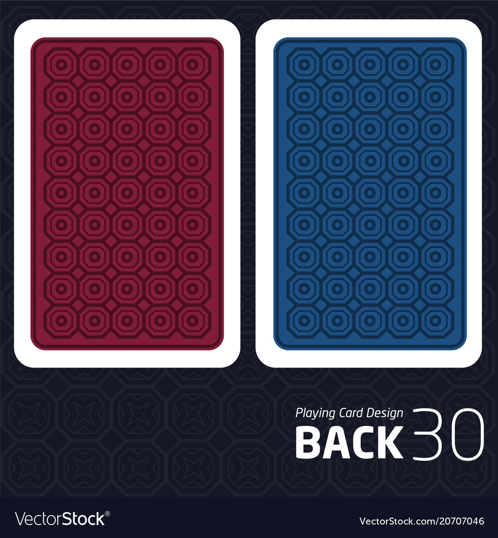 Card back abstract pattern background underside