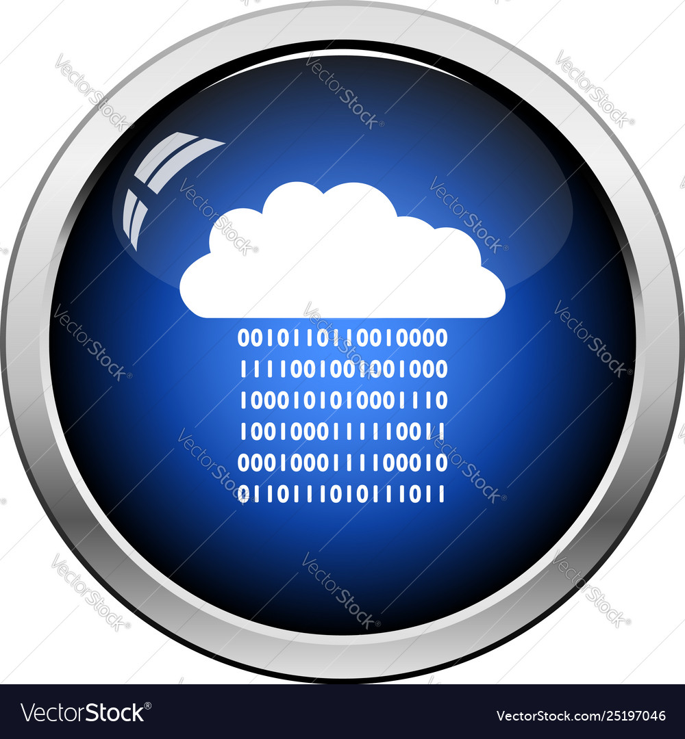 Cloud data stream icon Royalty Free Vector Image