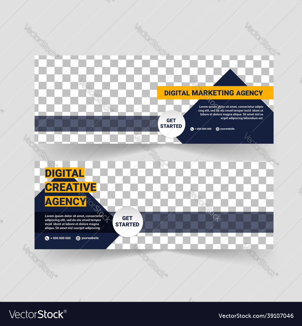 Digital marketing agency creative agency Vector Image