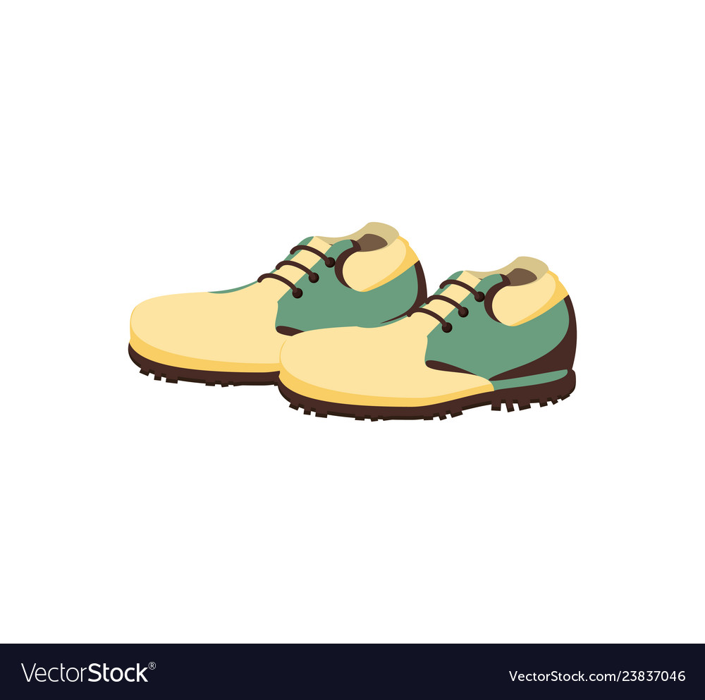 Golf shoes isolated icon