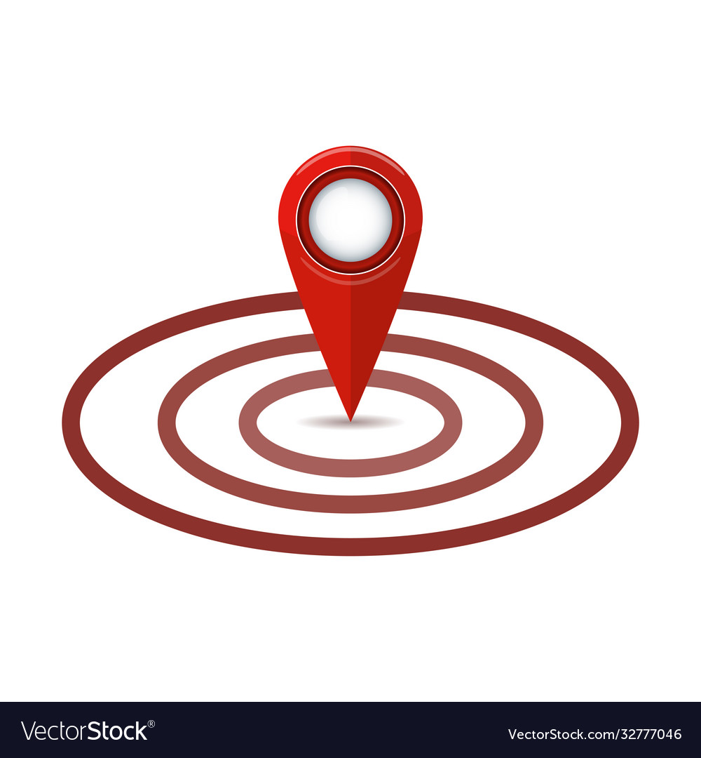 Gps Ortssymbol flaches Design Kartenzeiger vector image Gps Ortssymbol flaches Design Kartenzeiger